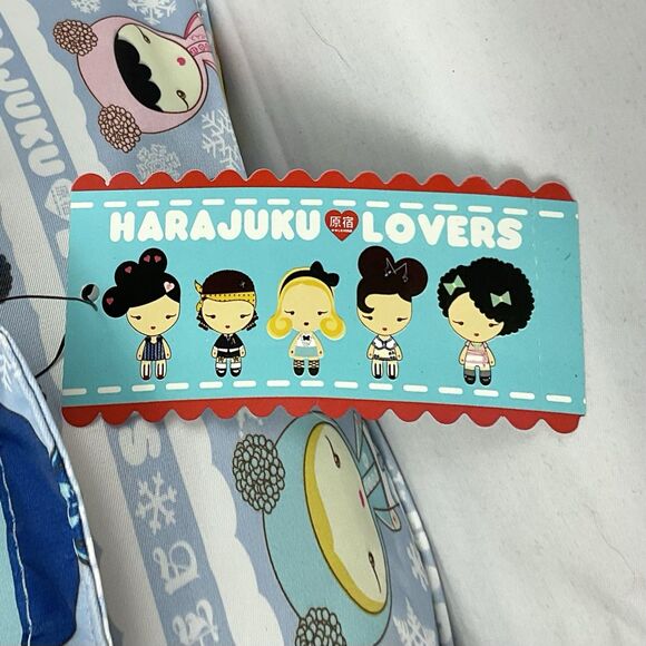 Rare HARAJUKU LOVERS Large Tokyo  Tote Bag In  Snowbunny Pattern 2009 NWT - Picture 2 of 11